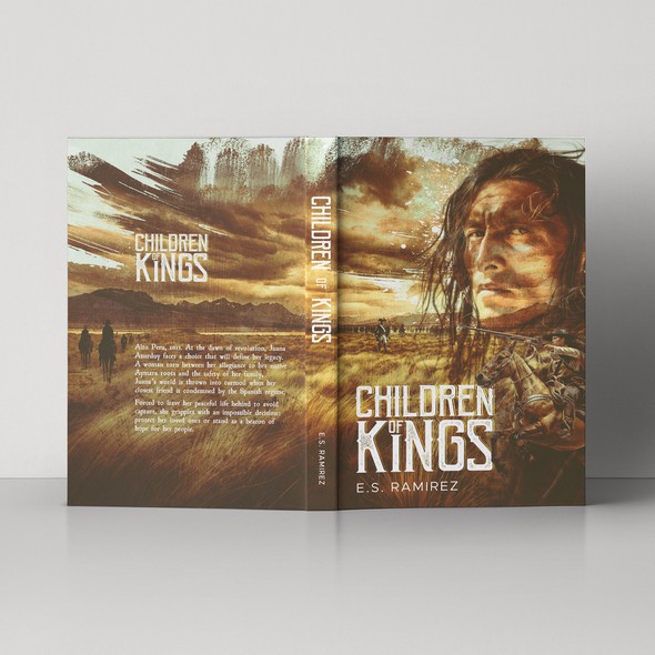 Historical book cover with the title 'Book Cover for Children Of Kings'