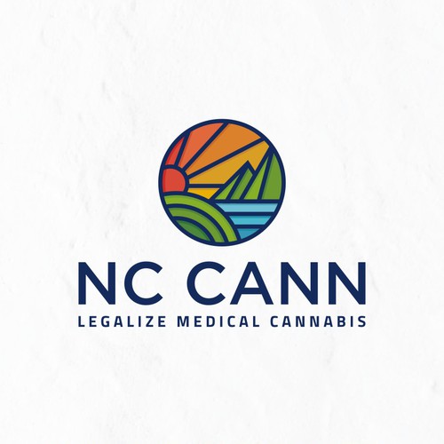 Colorful logo with the title 'Modern Colorfull Logo dessign for North Carolina cannabis company'