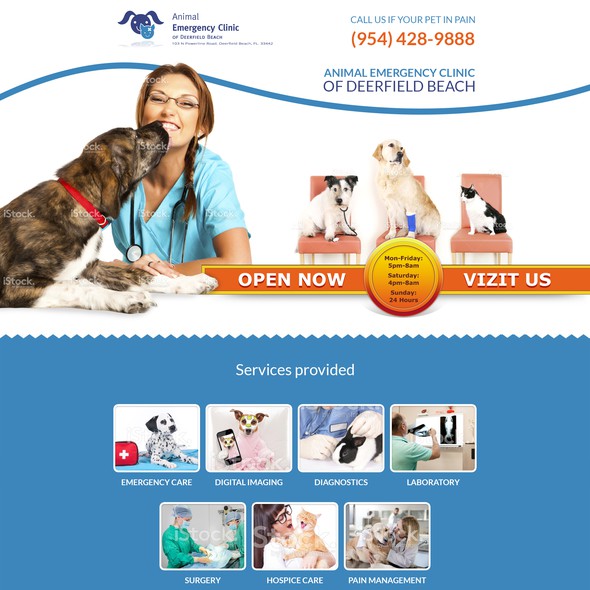 Shadow design with the title ' Simple  landing page'