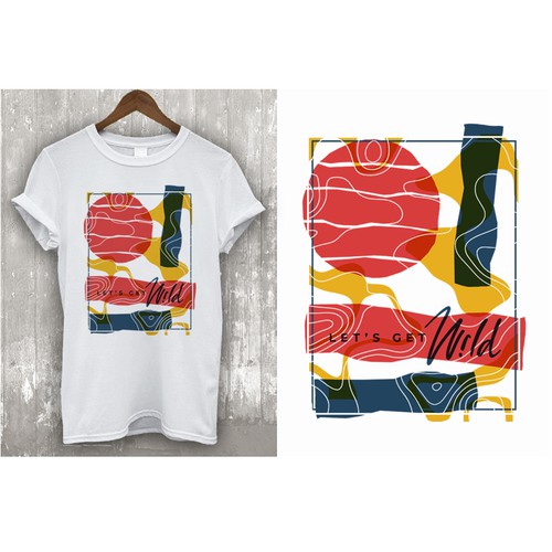 Tropical t-shirt with the title 'Wild t-shirt designs'