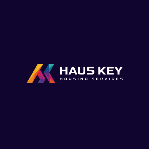 Initial design with the title 'Logo designs for Haus Key Home Services!'