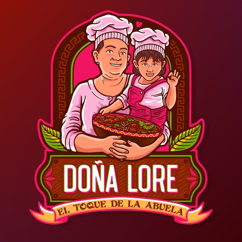 Mexican logo with the title 'Doña Lore'