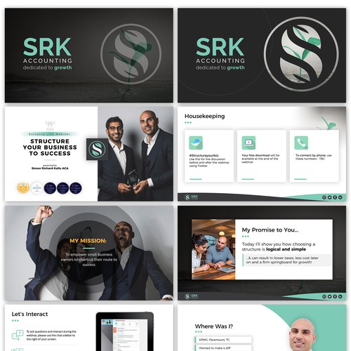 Webinar design with the title 'Accounting Firm needs Powerpoint for Webinar'