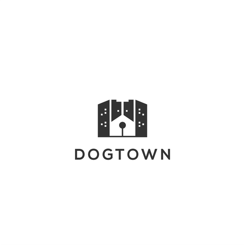 Town logo with the title 'DOGTOWN'