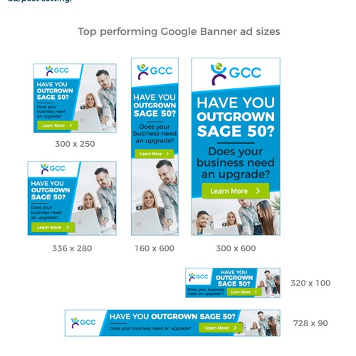 Lead design with the title 'Google Display Advert for GCC providing IT Solution'