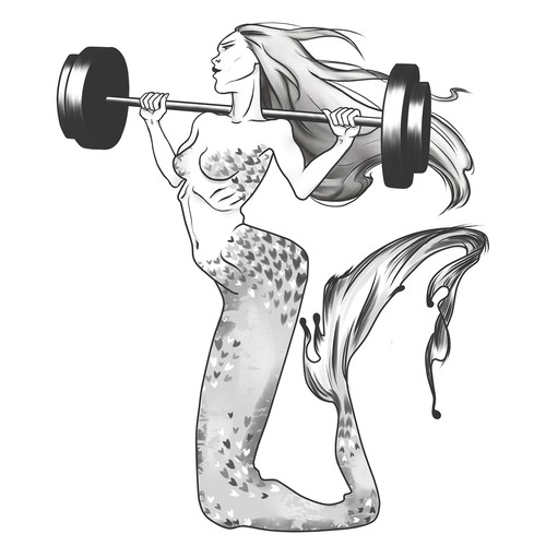 Mermaid t-shirt with the title 'Logo for t-shirt '