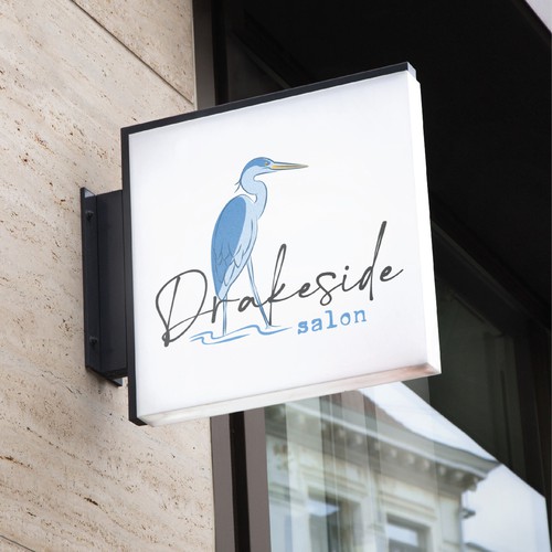 Beauty salon design with the title 'Drakeside Salon'