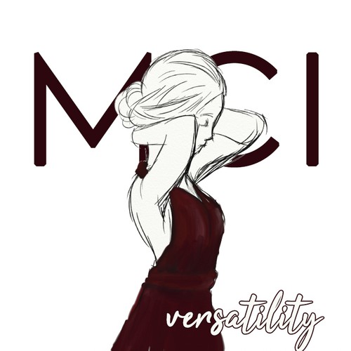 Dress illustration with the title 'illustración a mano'