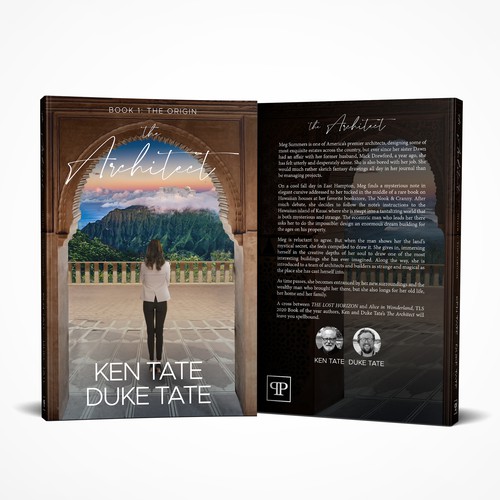 Architecture book cover with the title 'Book cover design for 'The Architect''