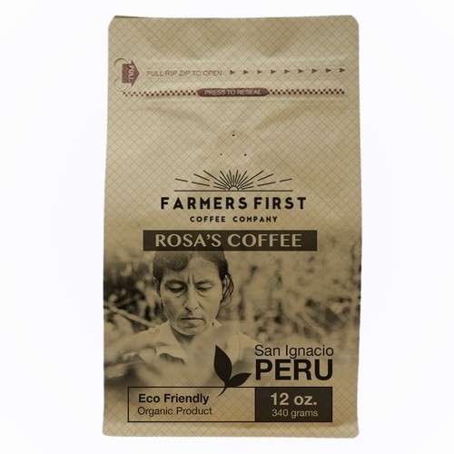 Coffee packaging with the title 'Coffee Packaging Design'