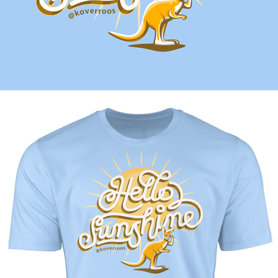 Hello Sunshine T-shirt for Koverroos