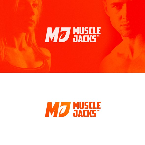 Fitness design with the title 'MuscleJacks'