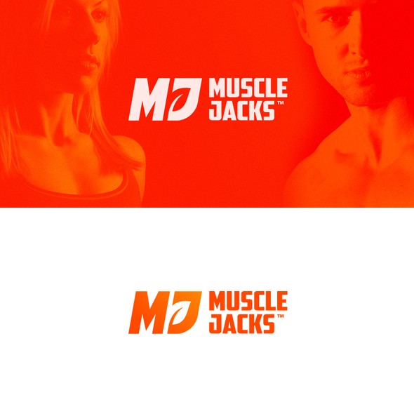 Mj logo with the title 'MuscleJacks'