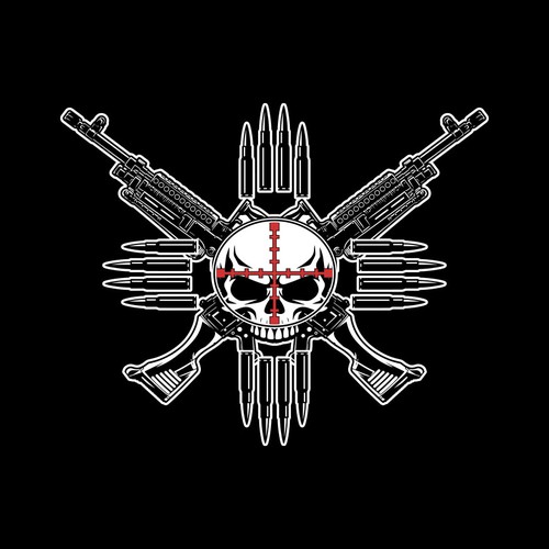 Veteran design with the title 'Headshot Skull '