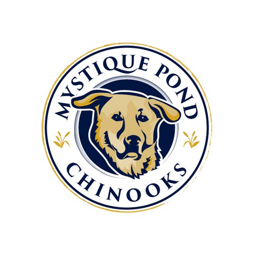 Dog design with the title 'Stylized Dog Logo'