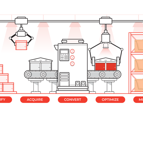 Flat design illustration with the title 'Storage Illustration'