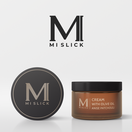 Exclusive logo with the title 'Men's beard care company logo'