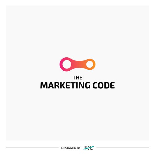 Real logo with the title 'Logo Design for The Marketing Code'