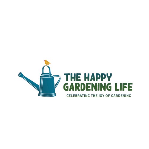 Twitter logo with the title 'The Happy Garden life'