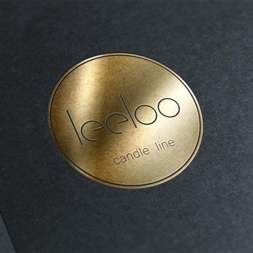 Candle logo with the title 'Logo for a line of scented candles '