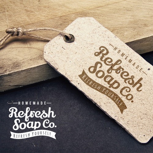 Soap logo with the title 'Logo design'