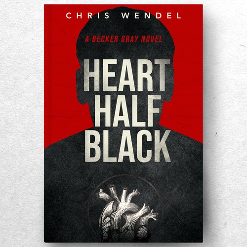 Heart book cover with the title 'HEART HALF BLACK'