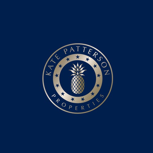 Pineapple logo with the title 'Elegant Pineapple logo for Property Management Company'