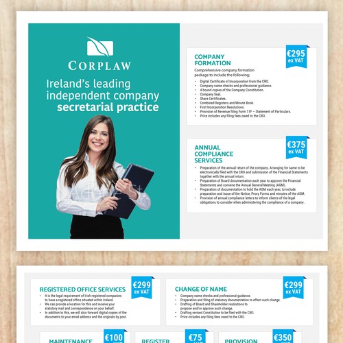Process design with the title 'New Pricing Matrix / Guide'