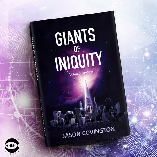 Novel book cover with the title 'Book cover for “Giants of Iniquity” by Jason Covington'