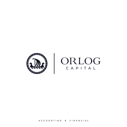 Viking ship logo with the title 'Orlog capital'