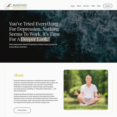 Design with the title 'McKinney Behavioral Health Redesign'