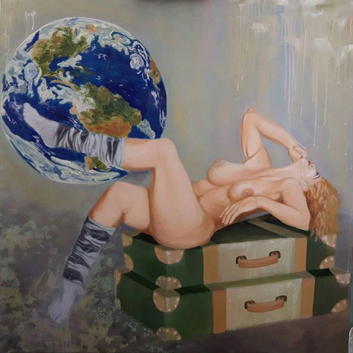 Collage artwork with the title 'Word '