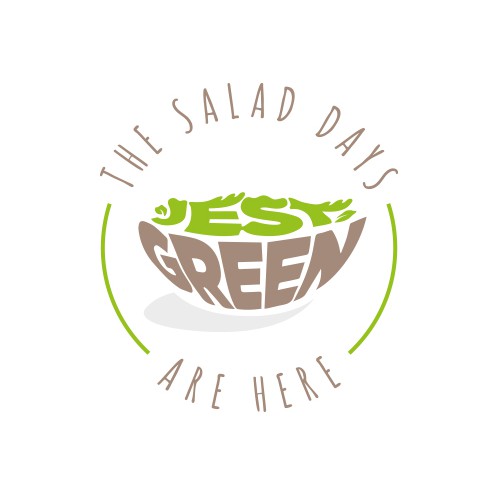 Healthy food design with the title 'Healthy food logo.'
