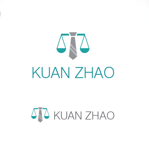 Tax logo with the title 'Logo design for the Accountant Kuan Zhao'