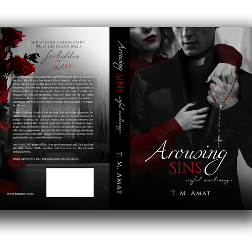 Love book cover with the title 'arousing sins'