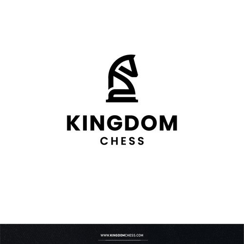 Bishop logo with the title 'Logo proposal for chess school'
