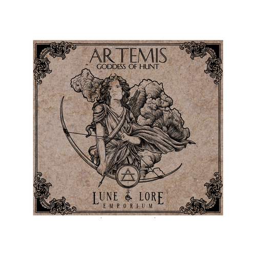 Occult design with the title 'Artemis'