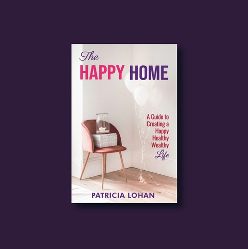 Happy book cover with the title 'Book cover design'