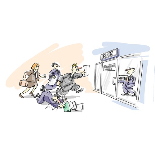 Comics illustration with the title 'Comic cartoon'