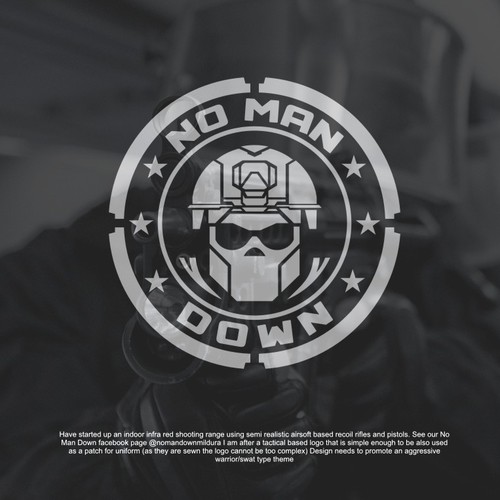 Veteran logo with the title 'No Man Down'