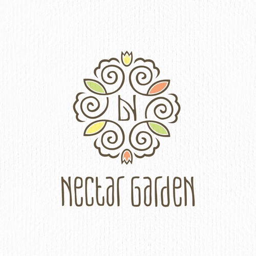 Logo with the title 'Creative Logo for Nectar Garden'