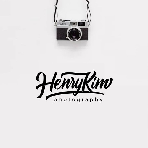 Type design with the title 'HK Photogrphy Logo'
