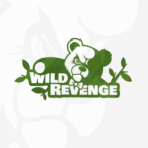 Panda logo with the title 'Logo design for clothing brand'