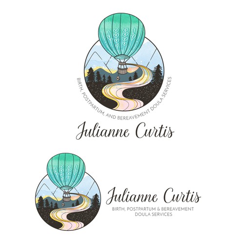 Doula logo with the title 'A creative logo for a doula service business'