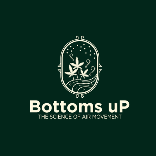 Ecology logo with the title 'Logo Design Contest for 'Bottoms uP' Vertical Air System in Cannabis Grow Operations'