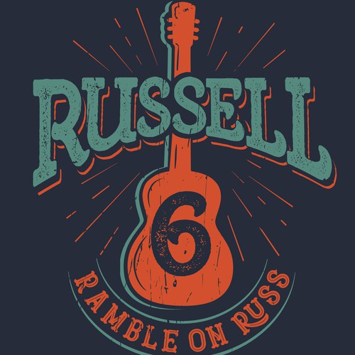 Guitar t-shirt with the title '1-to-1 project, T-shirt designs'