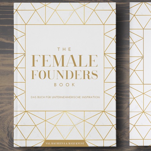 Feminine book cover with the title 'elegant book cover design'