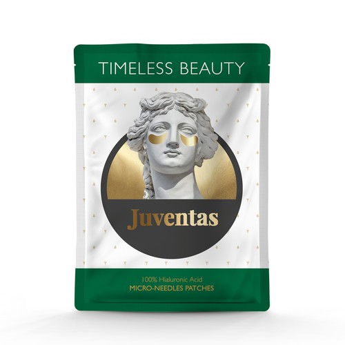 Marble design with the title 'Packaging concept for a beauty product'