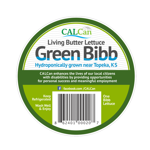 Hydro design with the title 'Hydroponic Produce Label'