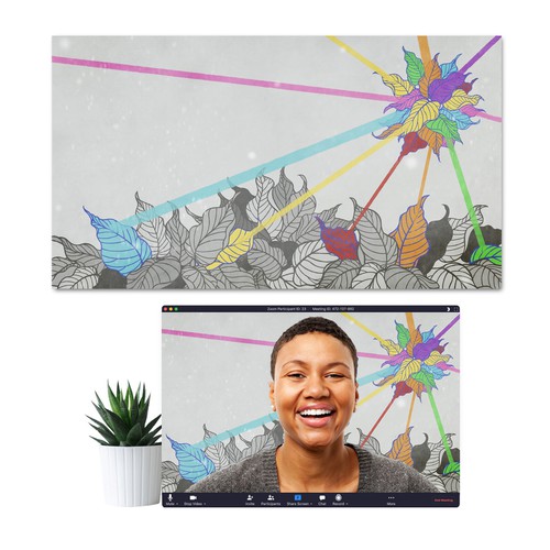 Leaf artwork with the title 'Inspire Others'